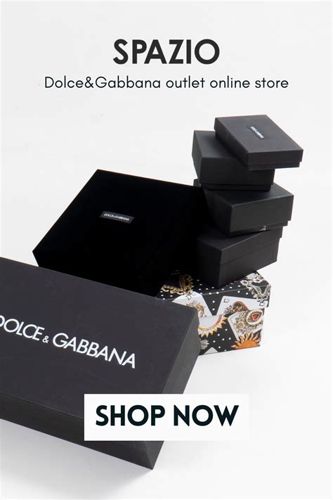 dolce gabbana outlets|dolce gabbana outlet shop online.